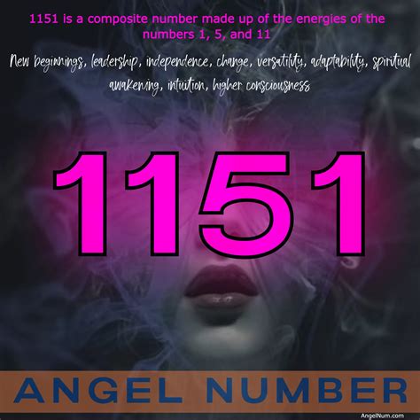 The Meaning of the 1151 Angel Number .